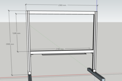 Sketch of the Lightboard construction.