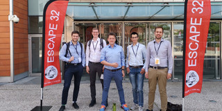 A photo of the attendees from DYN/PAS group. DYN at Escape Conference at Toulouse, France
